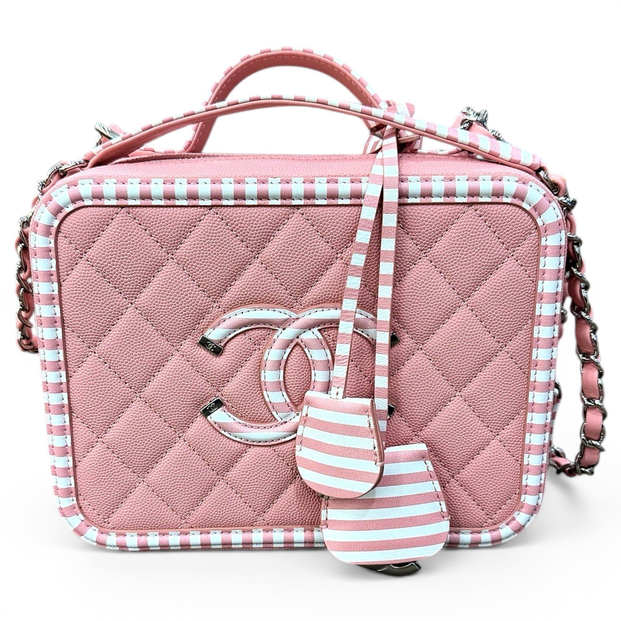 Vanity leather handbag