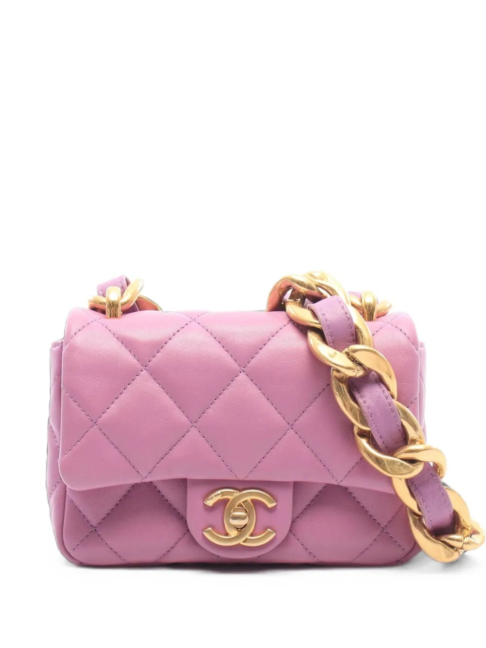 Matelassé chain-strap mini shoulder bag