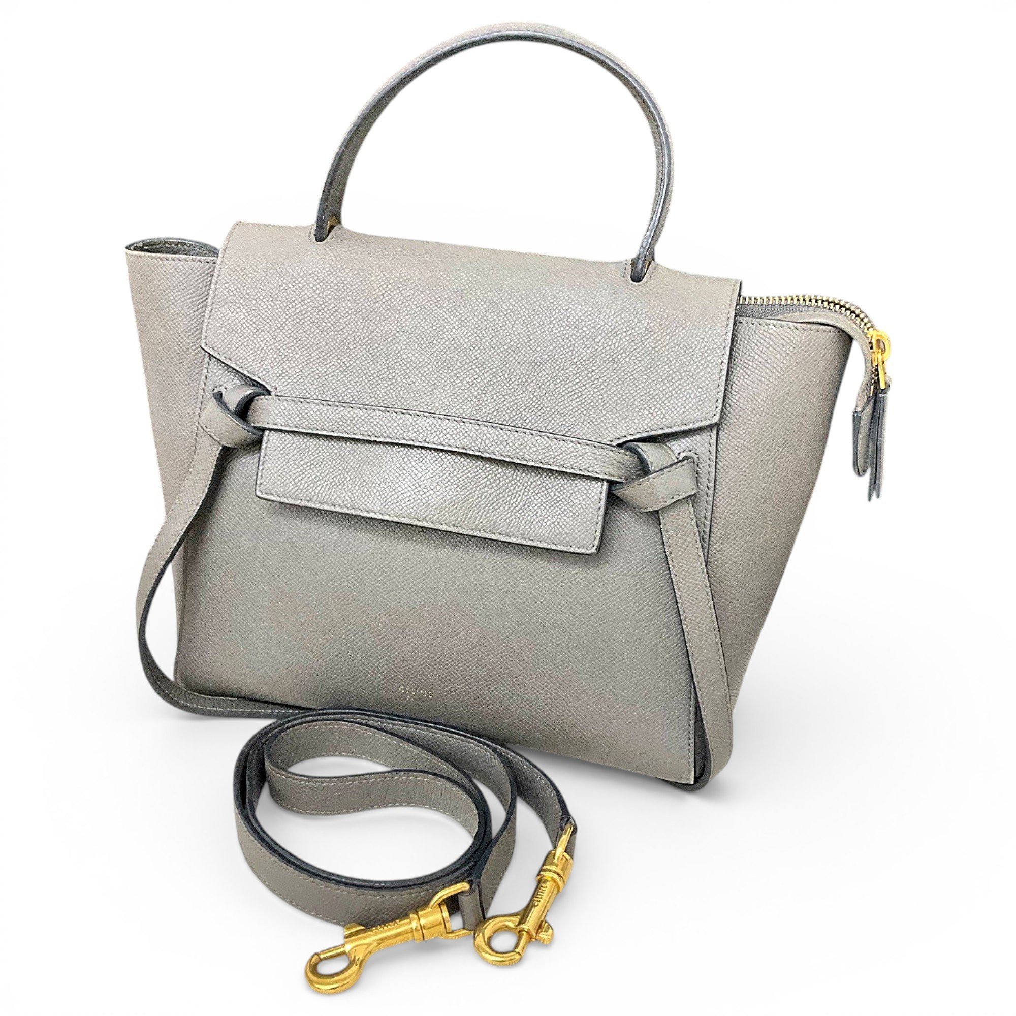 Belt leather handbag