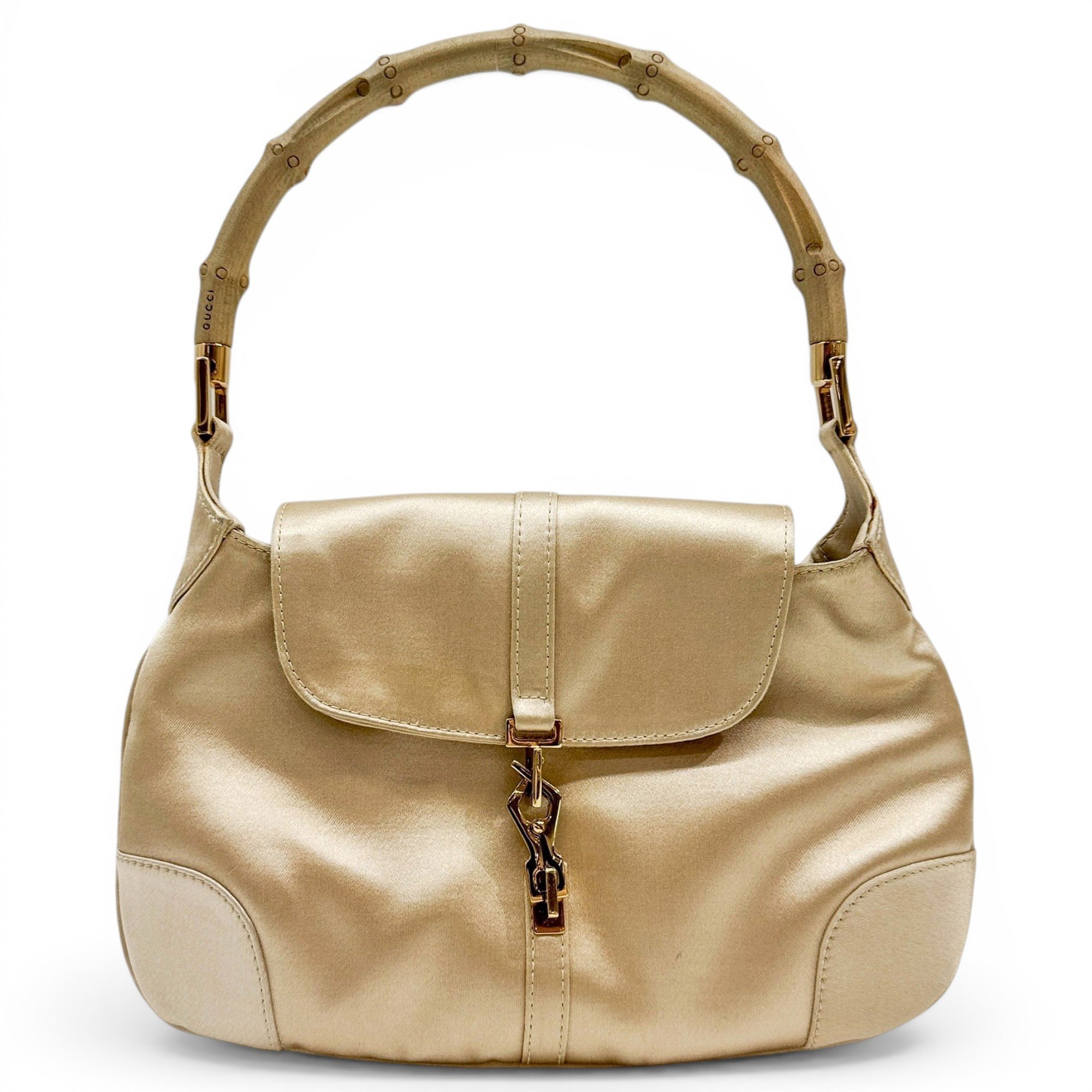 Bamboo Top Handle silk handbag