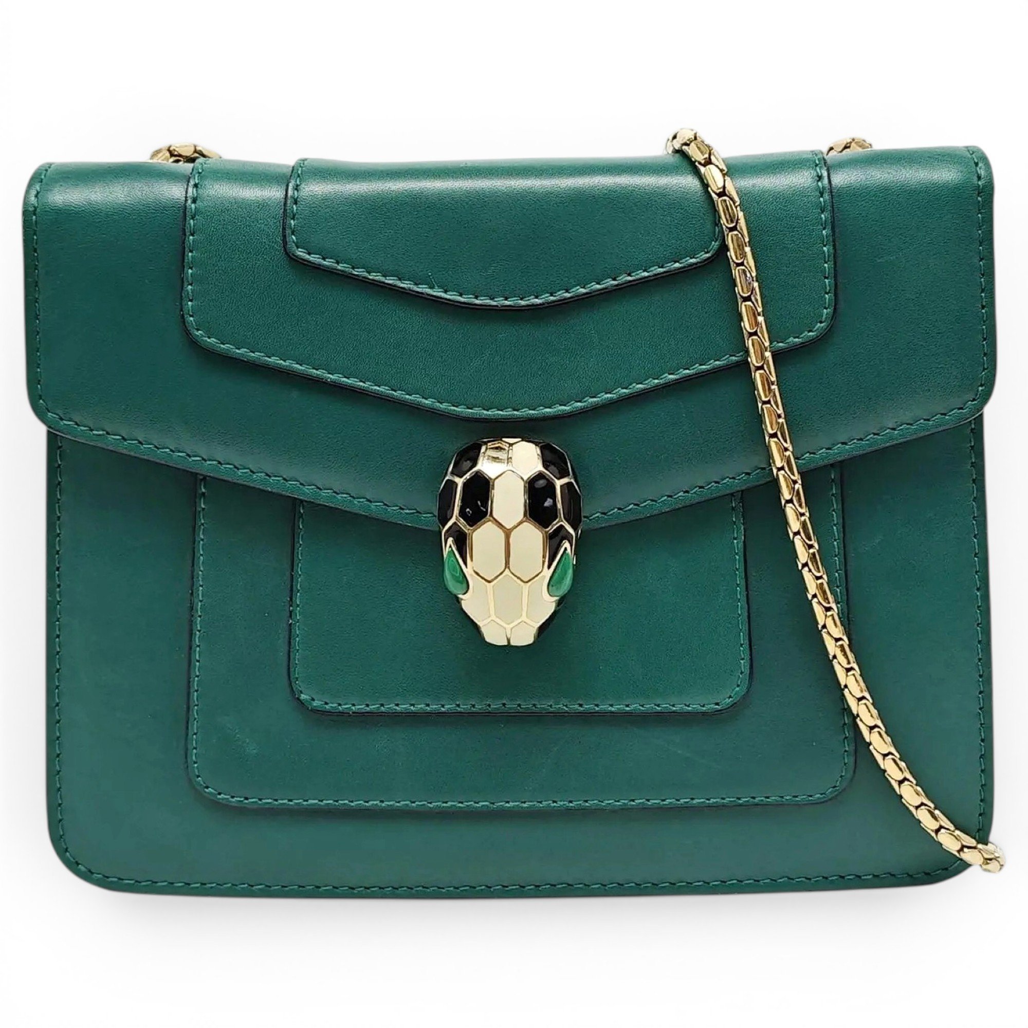 Serpenti leather crossbody bag