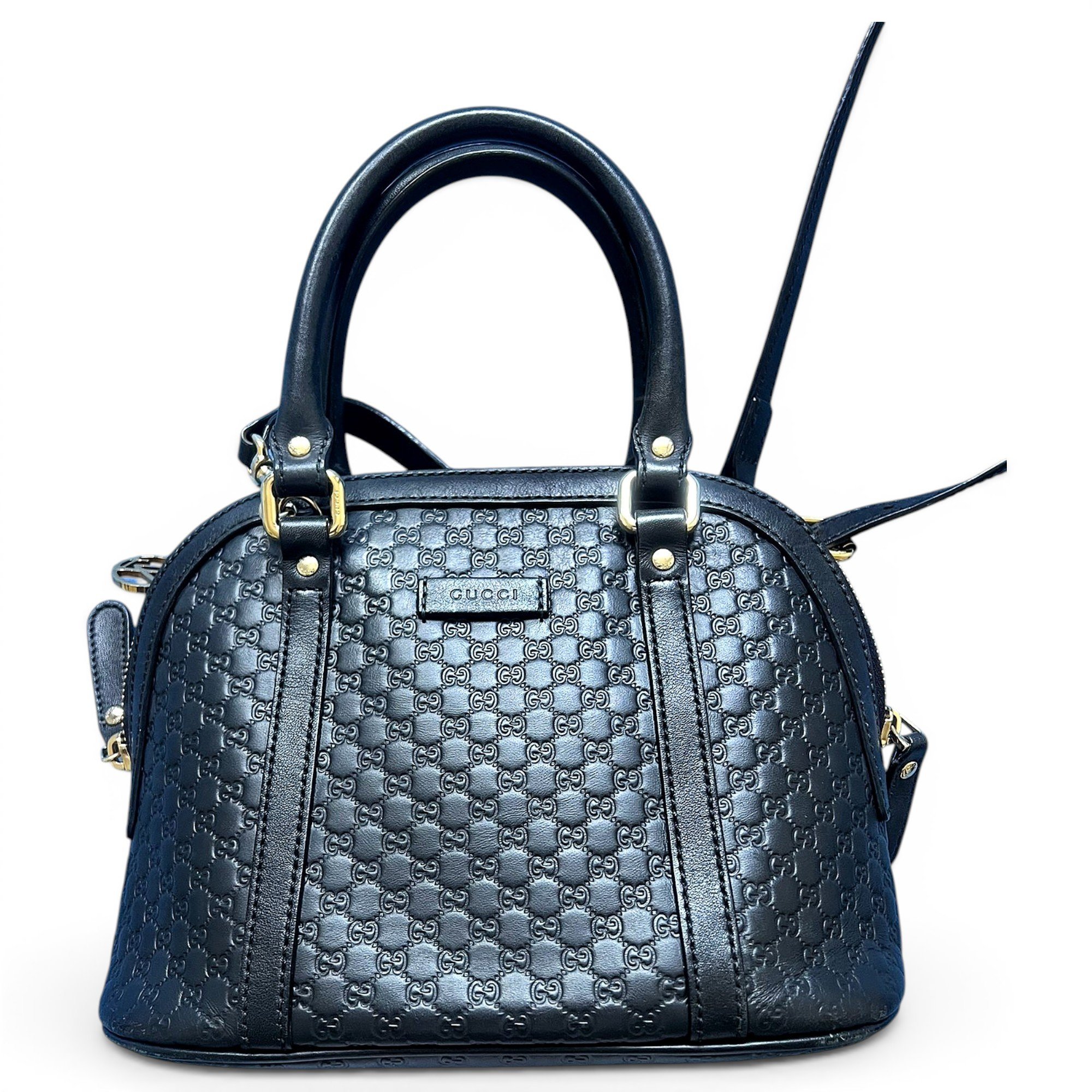 Dôme leather handbag