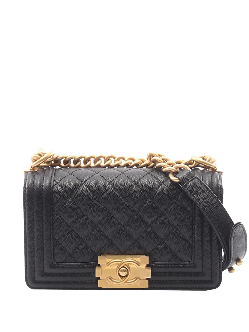 2021-2026 Small Quilted Caviar Boy Flap crossbody bag