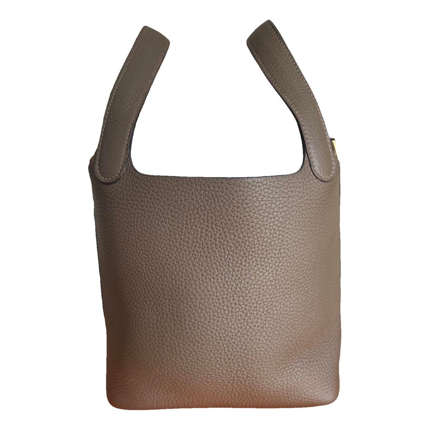 Picotin leather tote