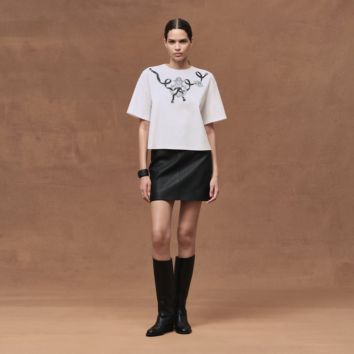 Blanc Printed Boxy T-shirt