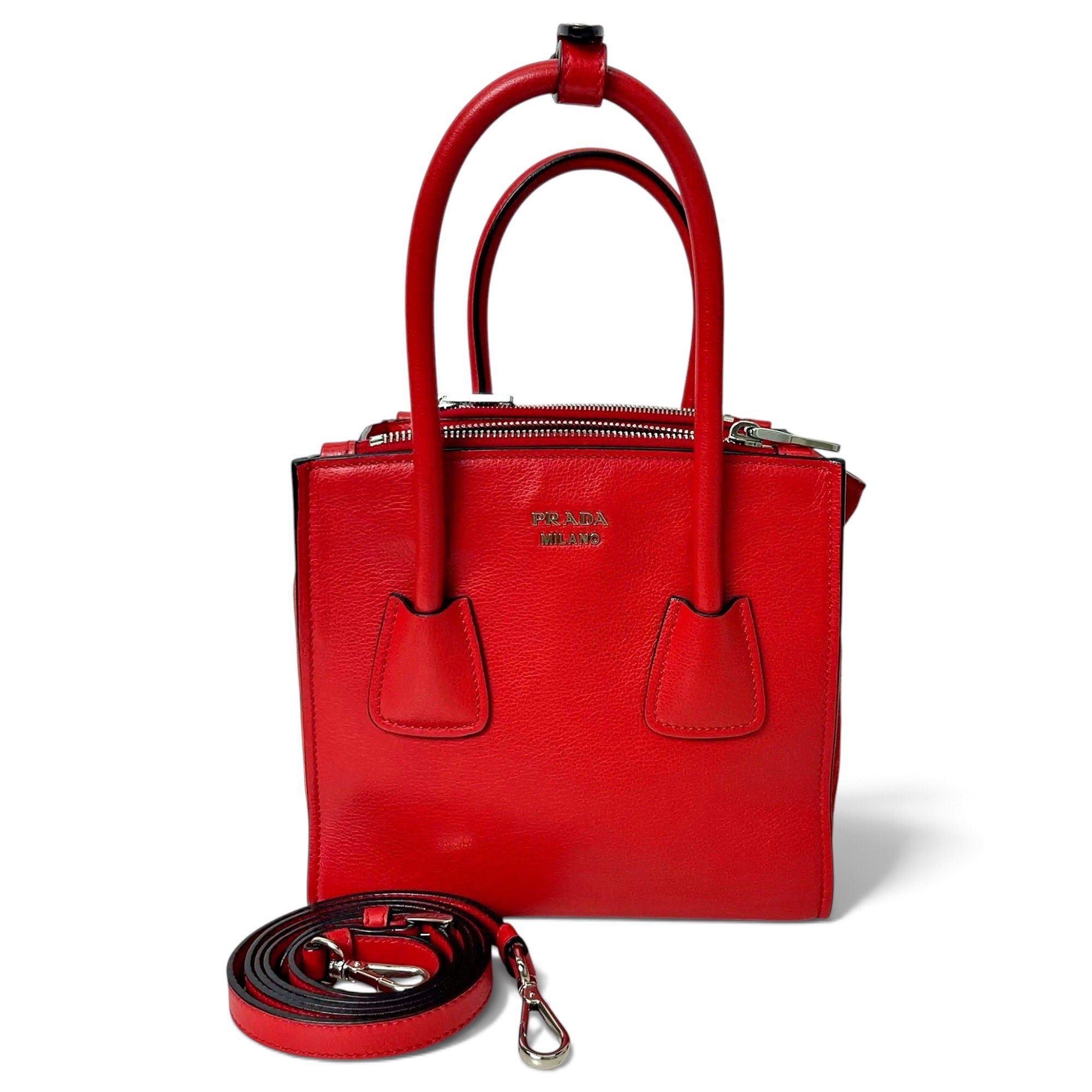 Concept leather crossbody bag