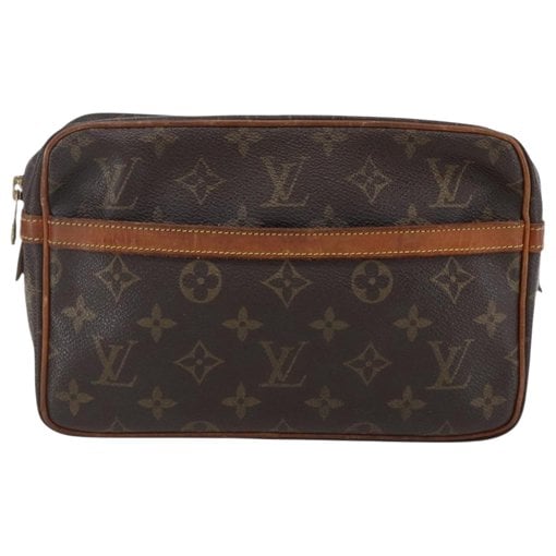 Leather clutch bag