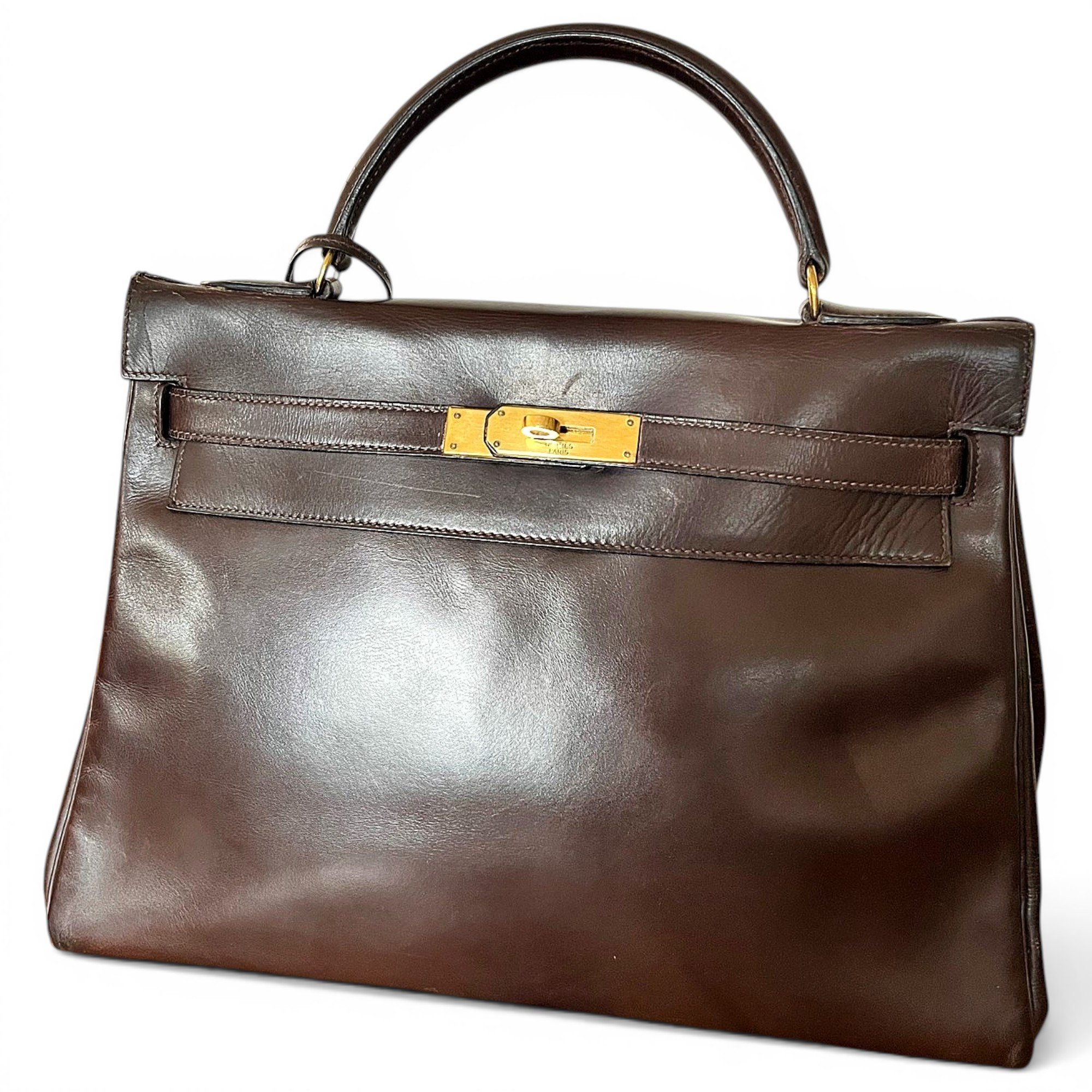 Kelly 32 leather handbag