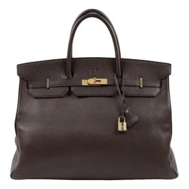 Hermes Birkin 40 Handbag Fjord Leather