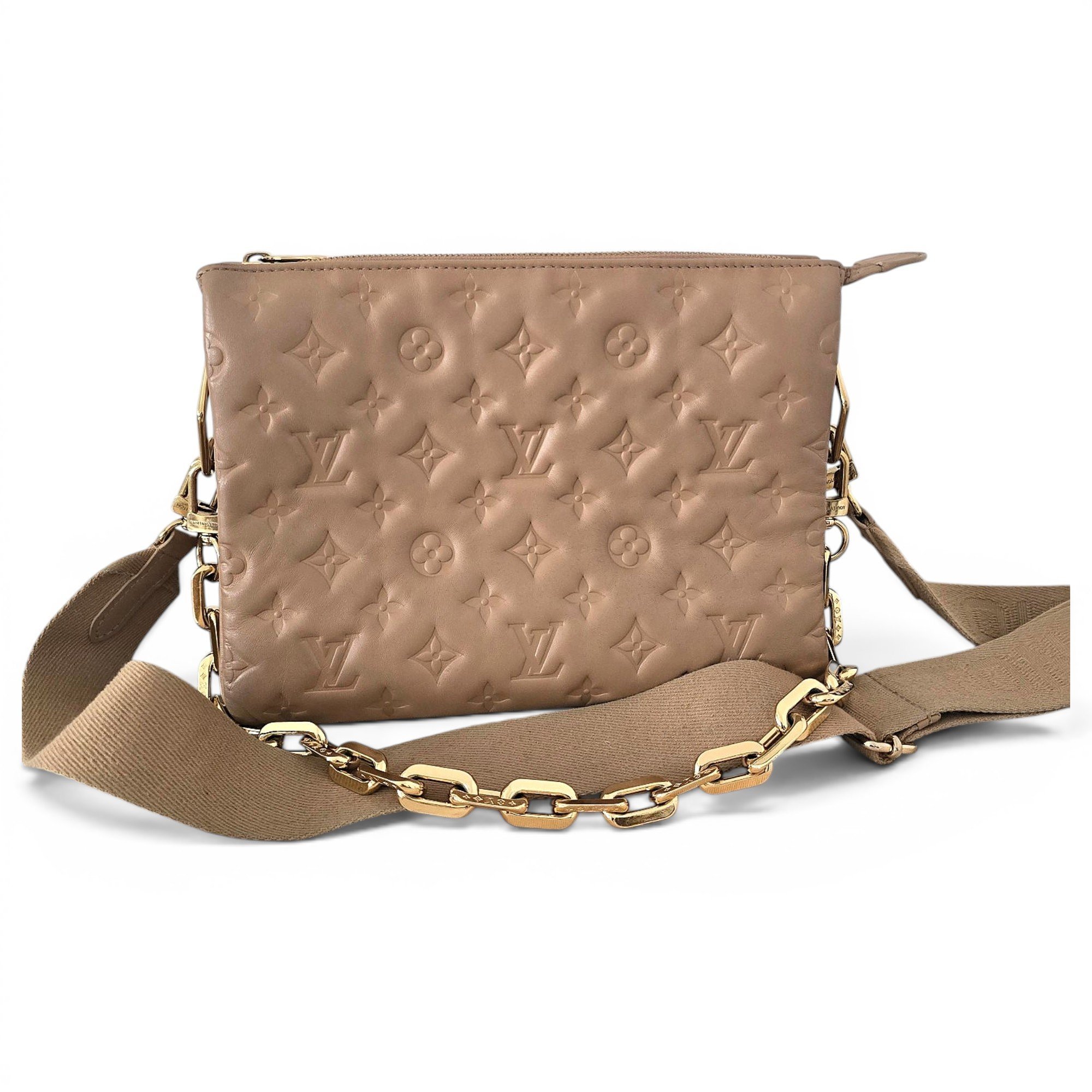 Coussin leather handbag