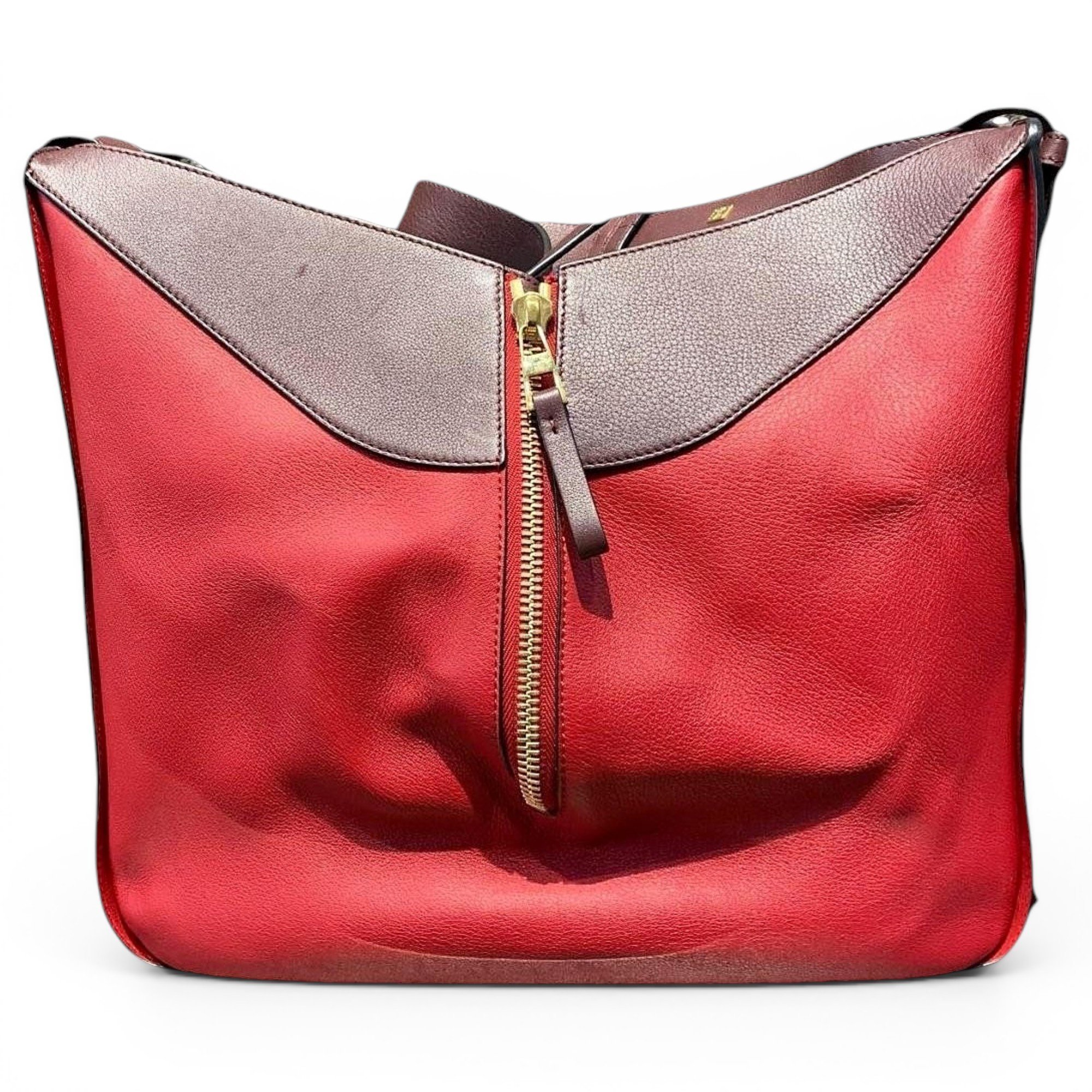 Hammock leather handbag