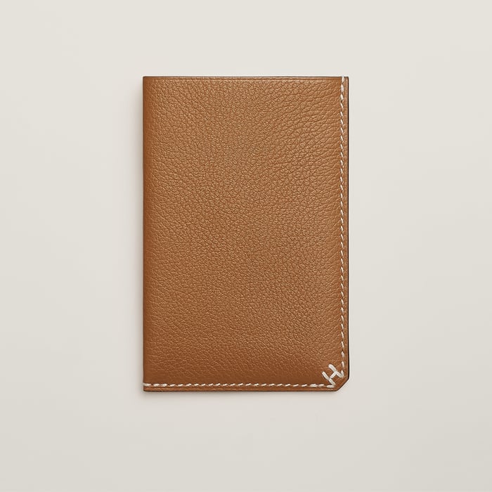 Gold H Sellier Card Holder