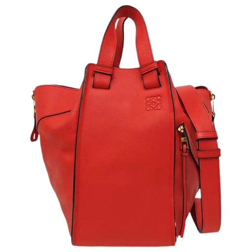 Hammock leather handbag