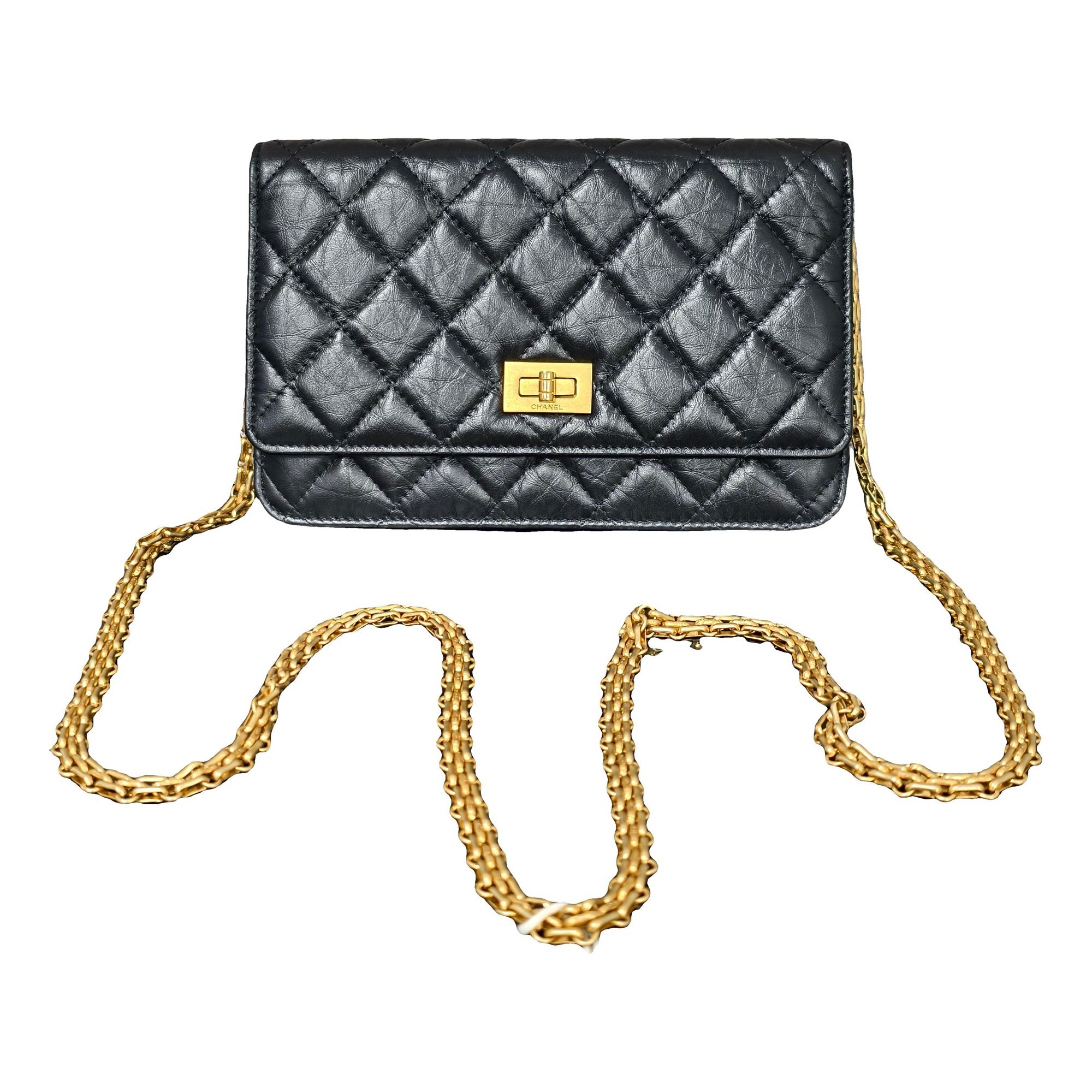 Wallet On Chain 2.55 leather crossbody bag