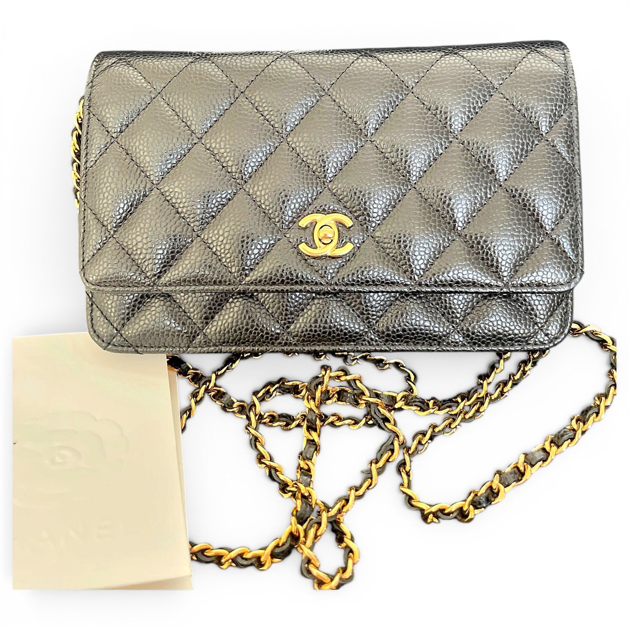 Wallet On Chain Timeless/Classique leather crossbody bag