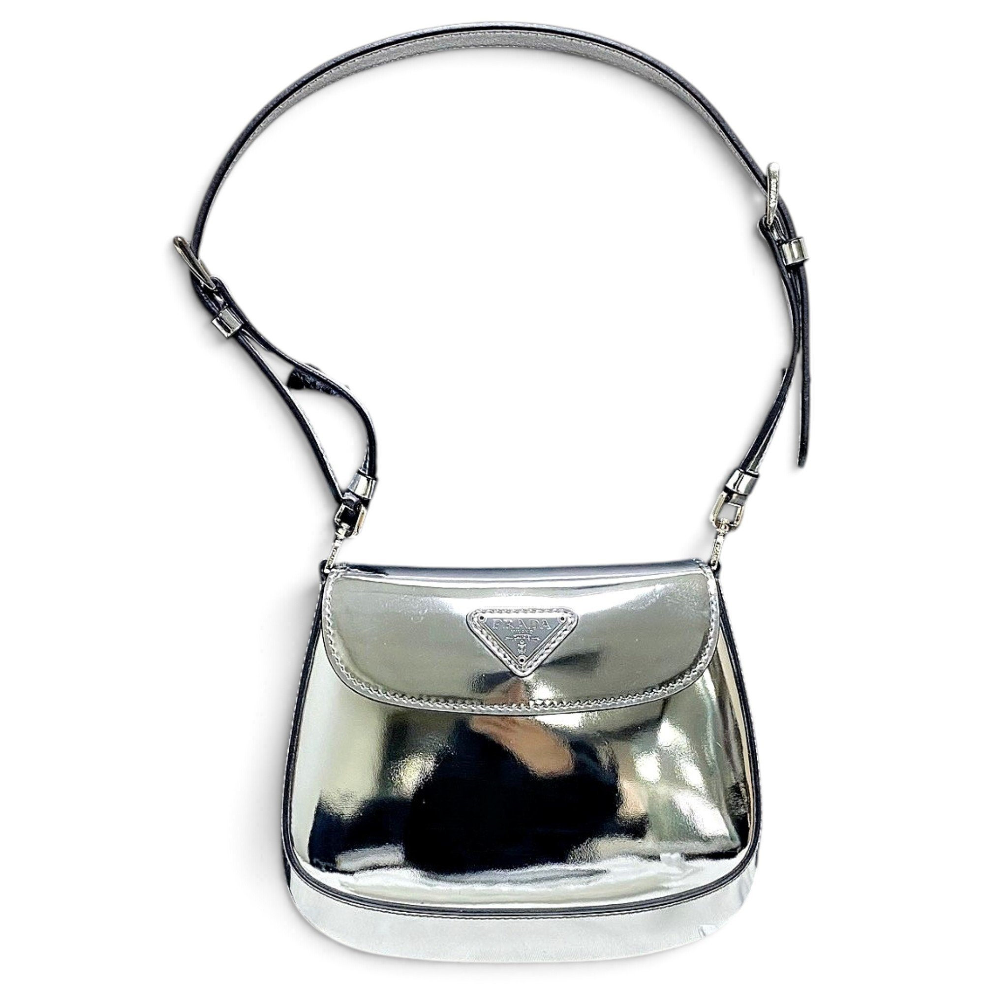 Cleo Flap patent leather handbag