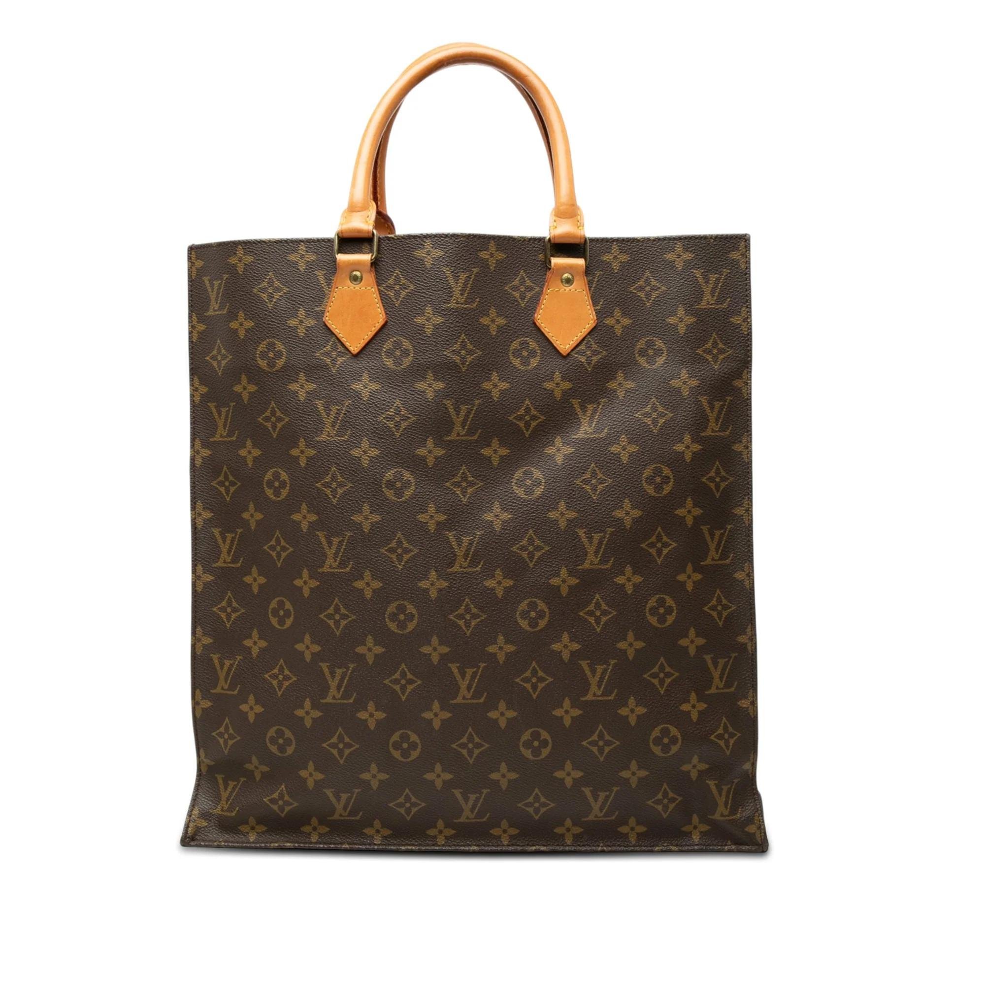Plat leather tote