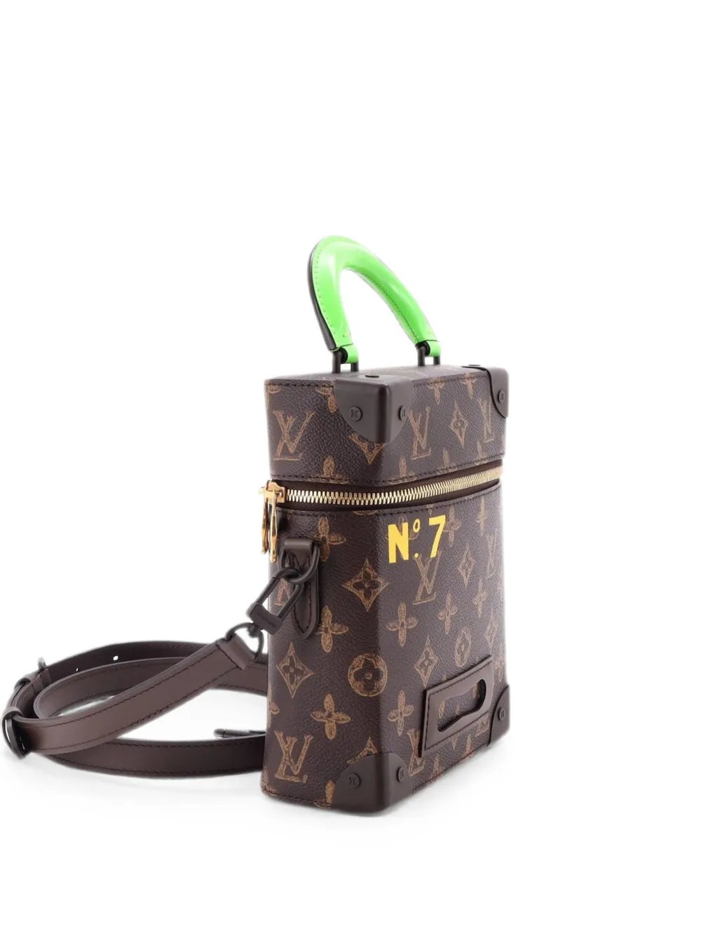 Vertical Box Trunk Bag No.7 Trunk L'Oeil Vintage Monogram Canvas crossbody bag