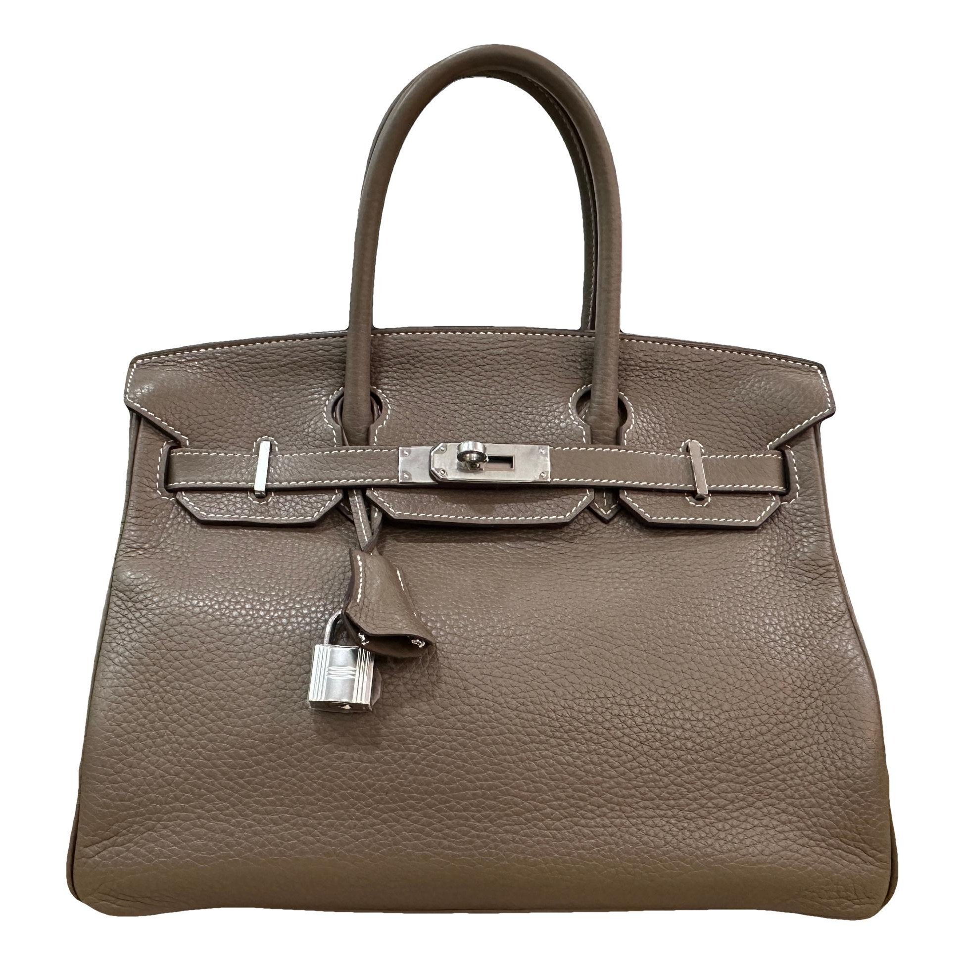 Hermes Birkin 30 Handbag Etoupe