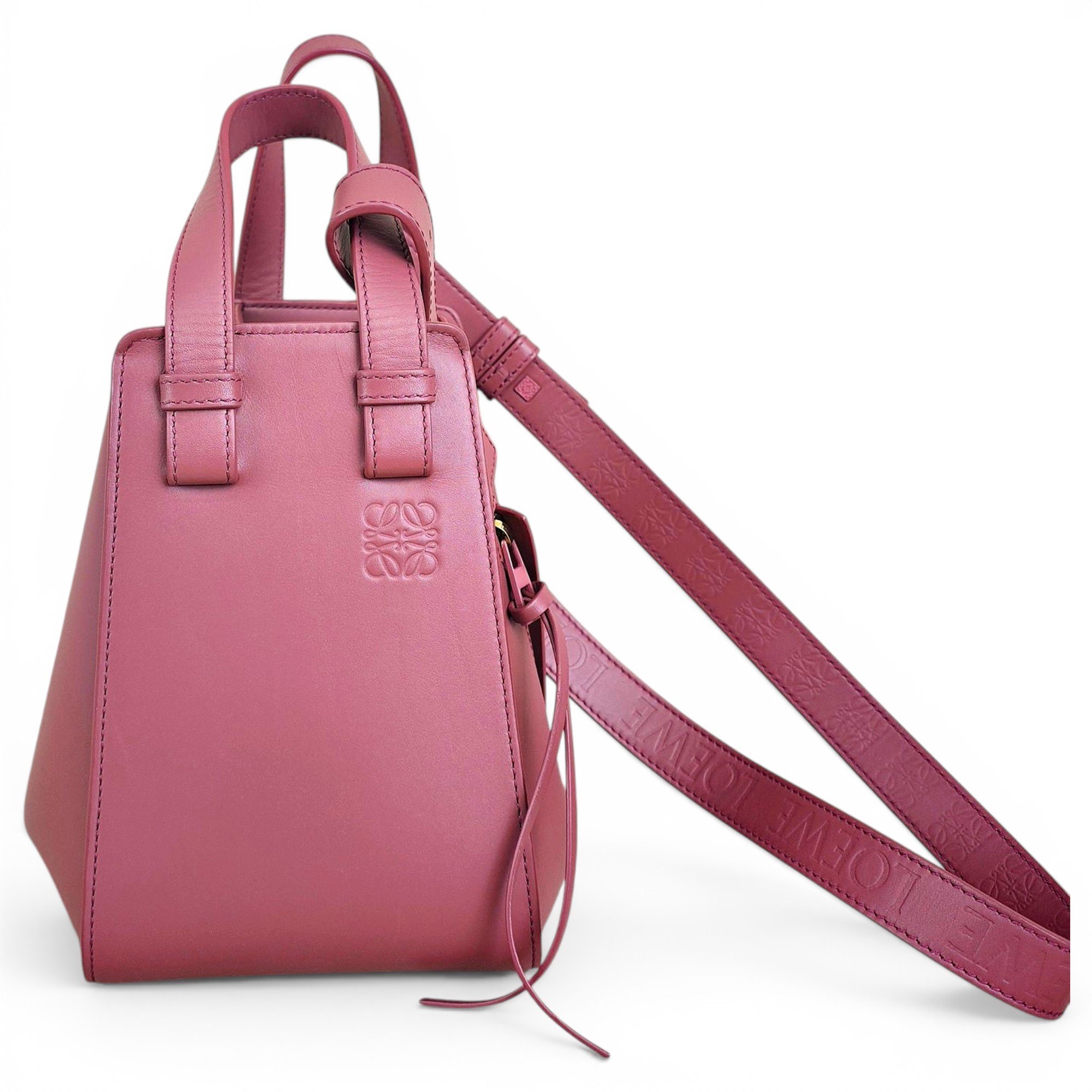 Hammock leather handbag