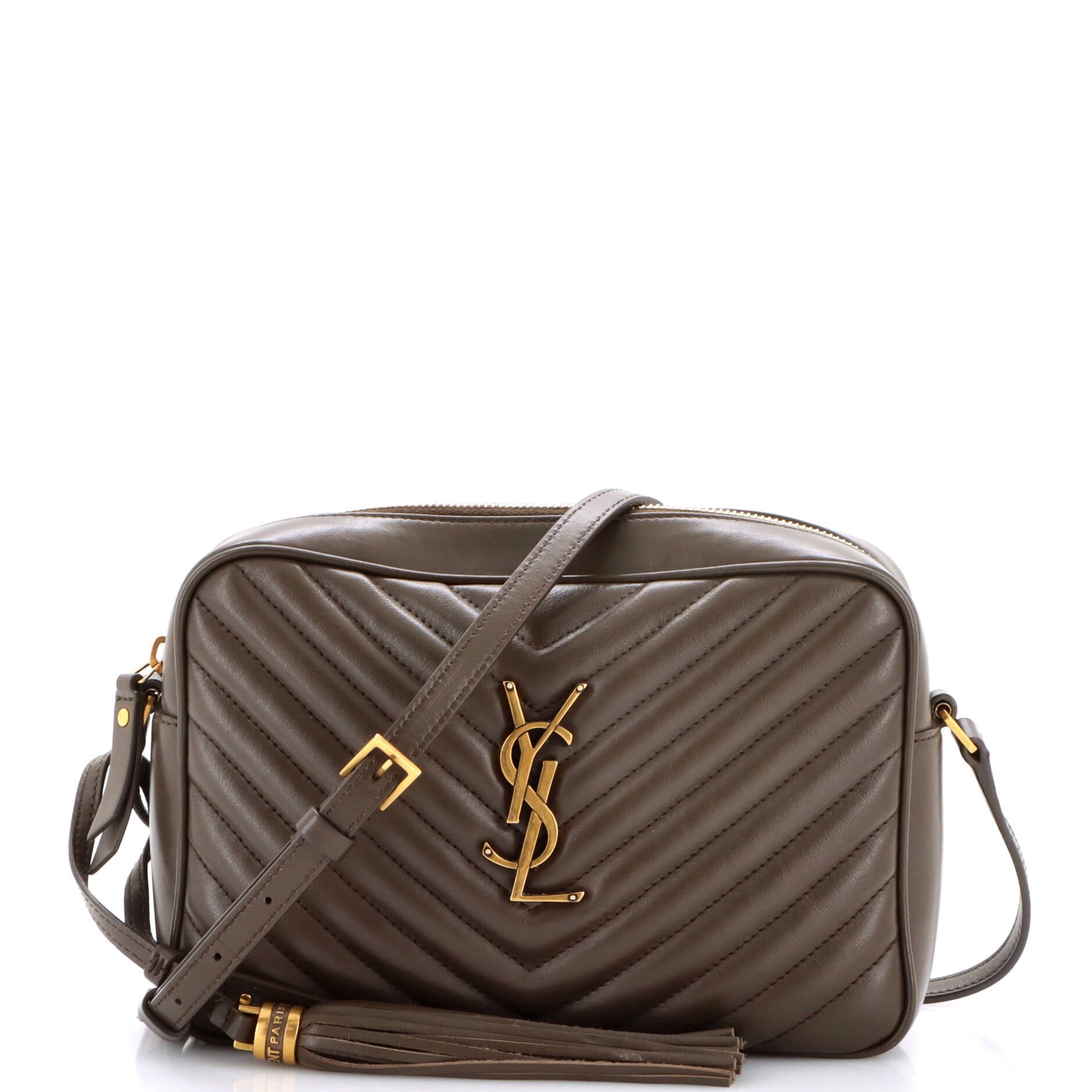 Lou Camera Bag Matelasse Chevron Leather Small