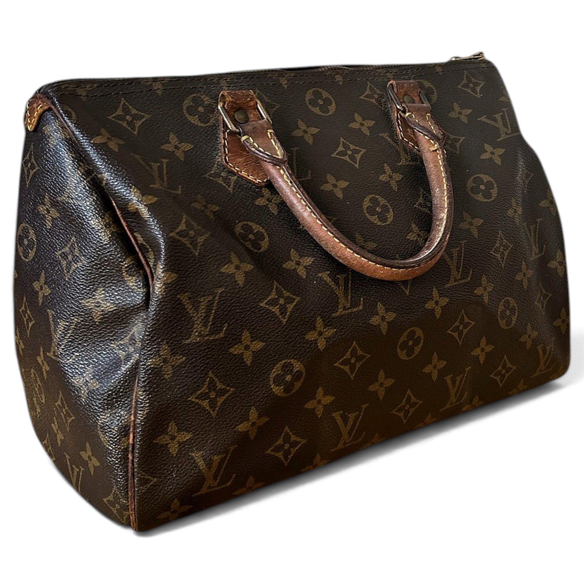 Speedy leather handbag