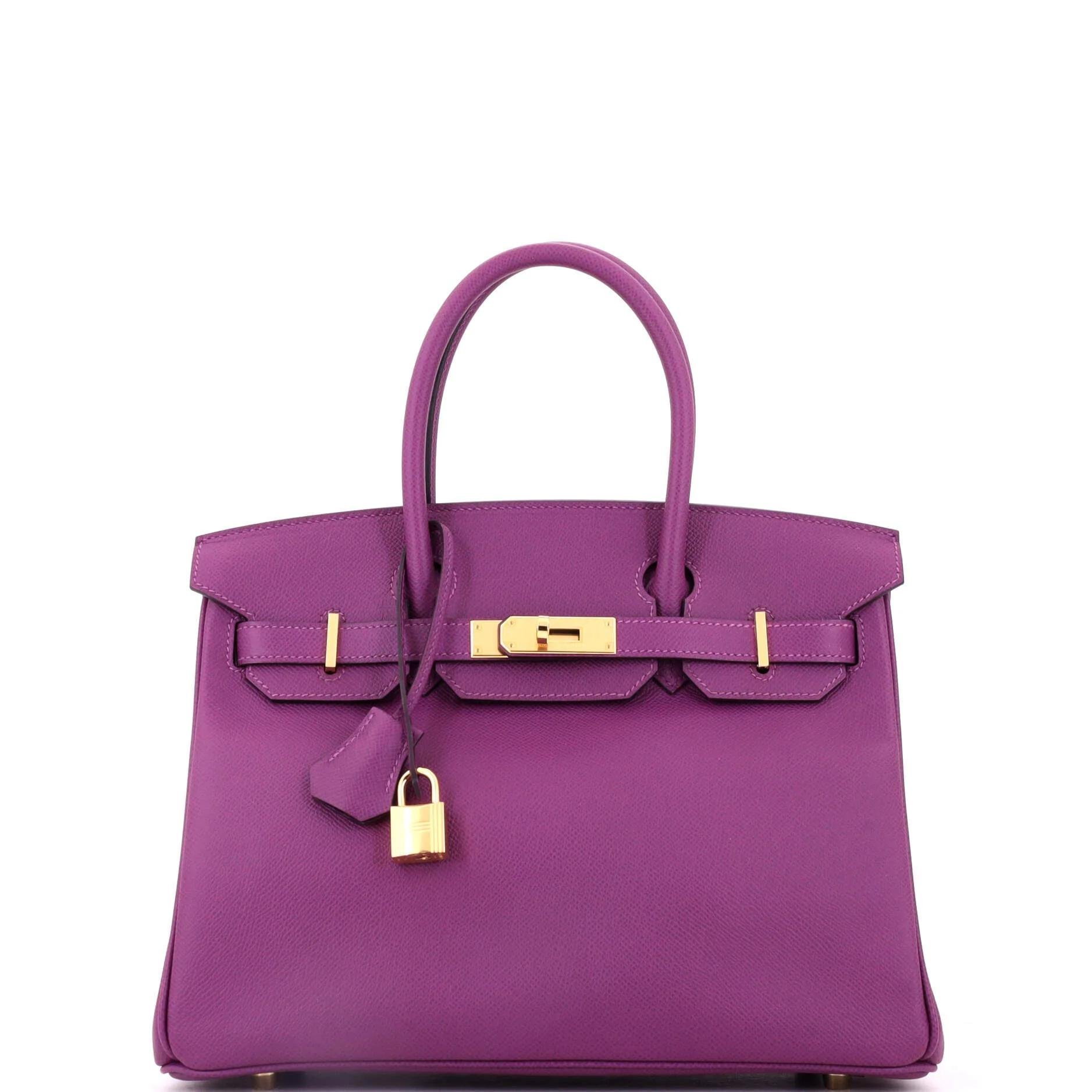 Birkin 30 leather handbag
