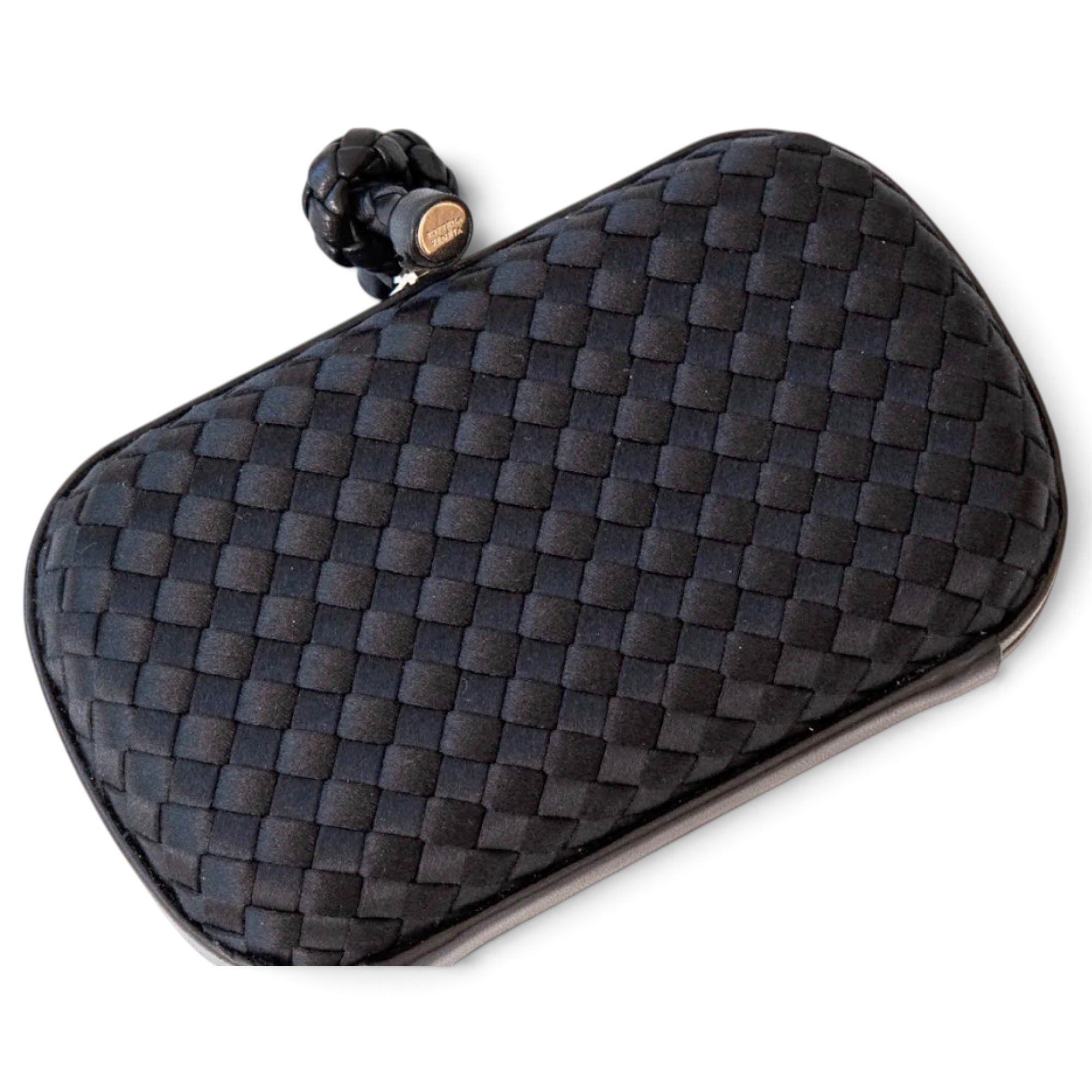 Pochette Knot silk clutch bag