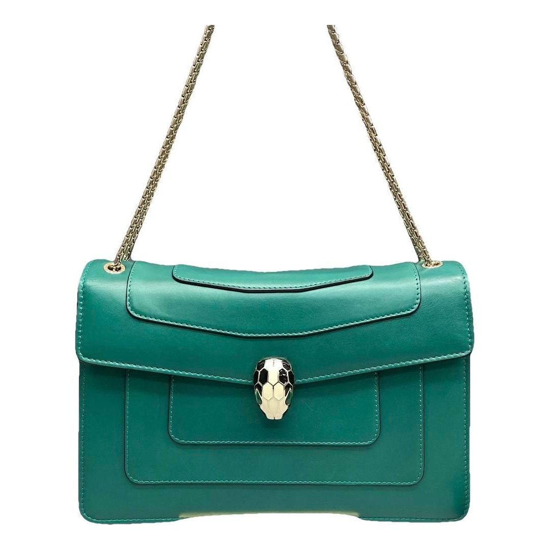 Serpenti leather handbag