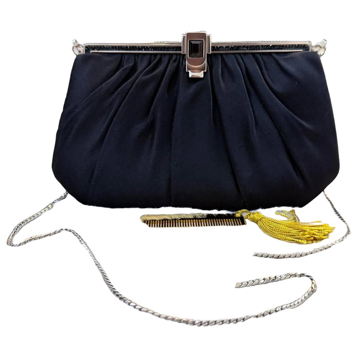 Silk clutch bag