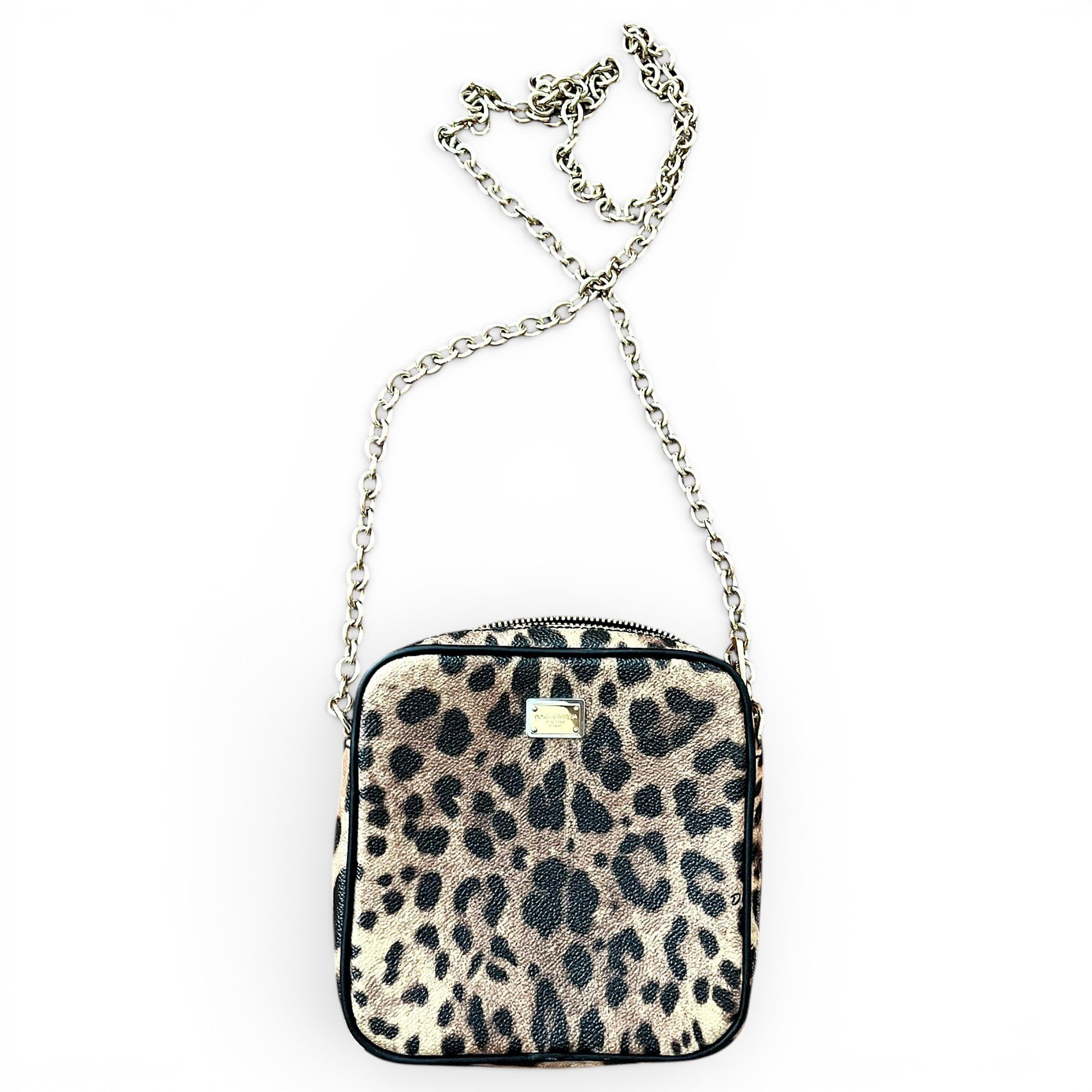 Leather clutch bag