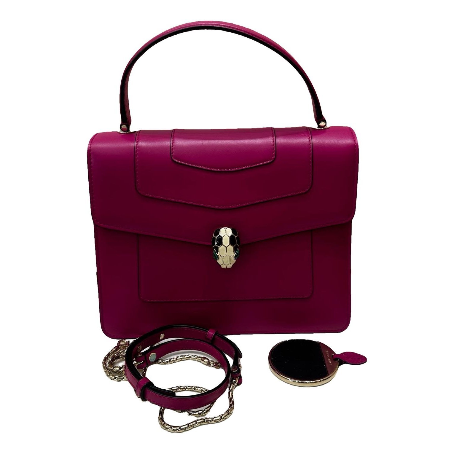 Serpenti leather handbag
