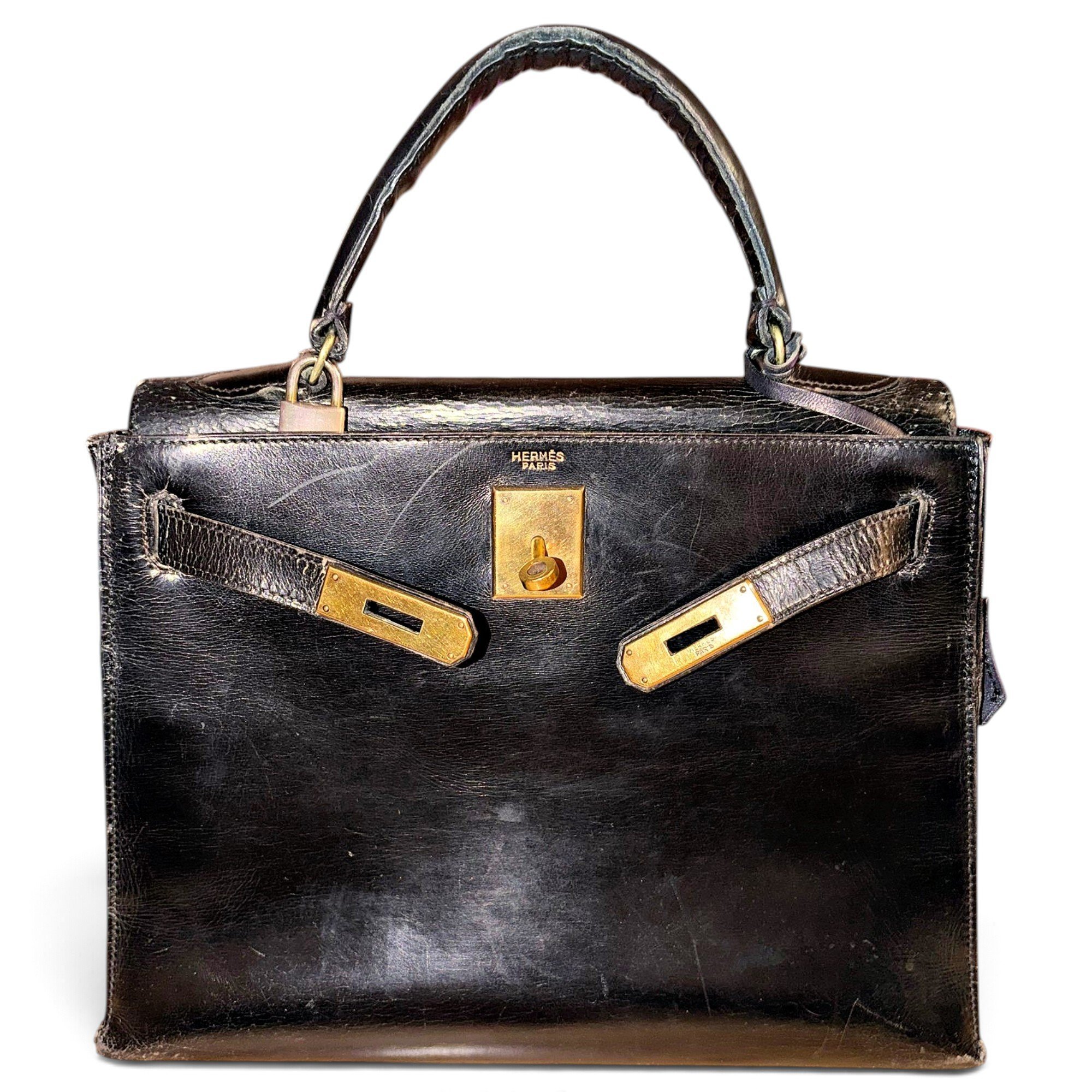 Kelly 28 leather handbag