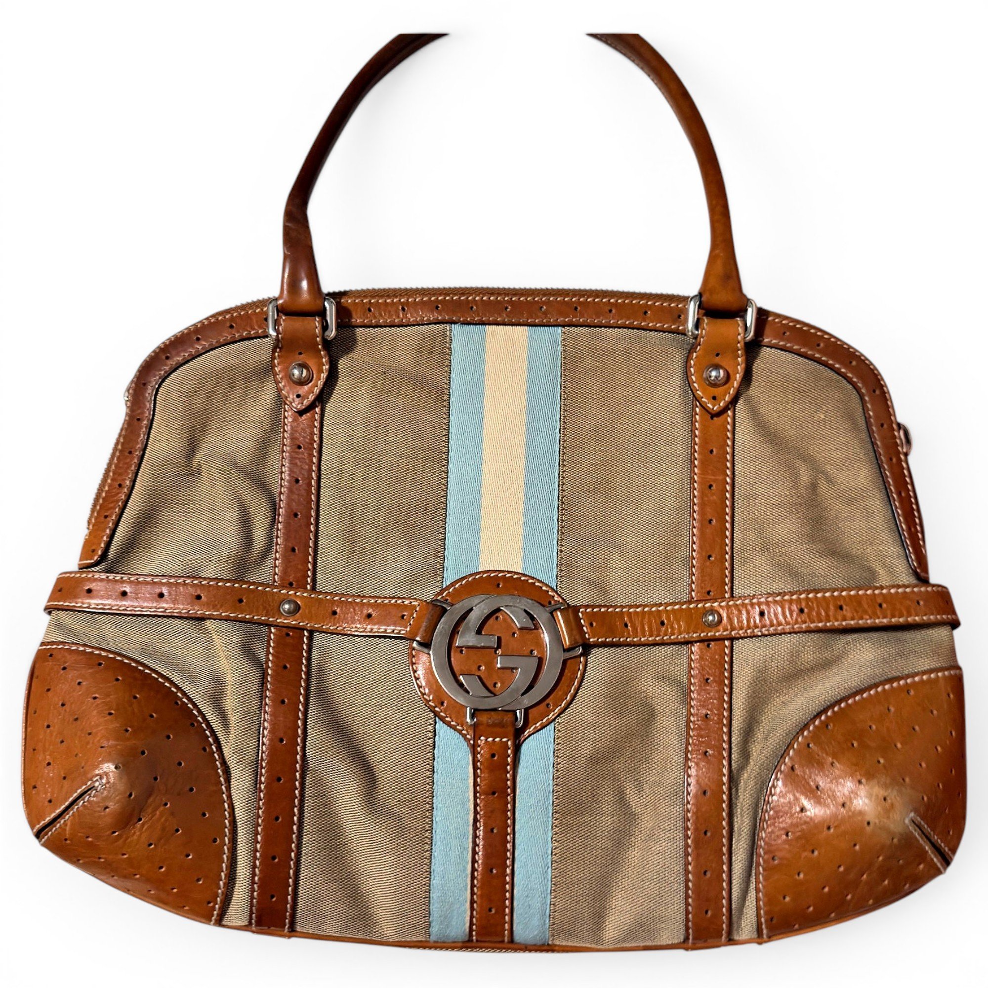 Leather handbag