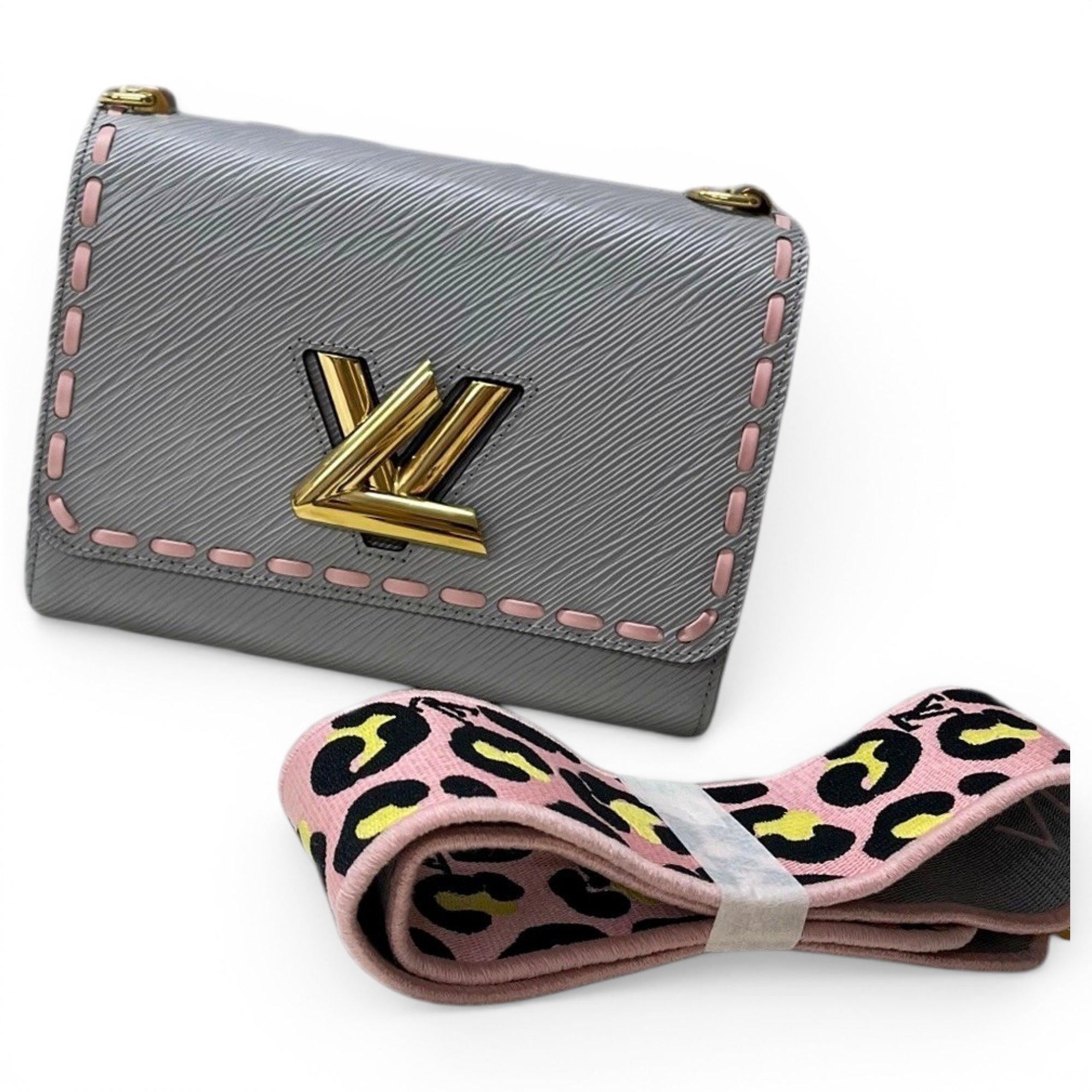 Twist leather handbag