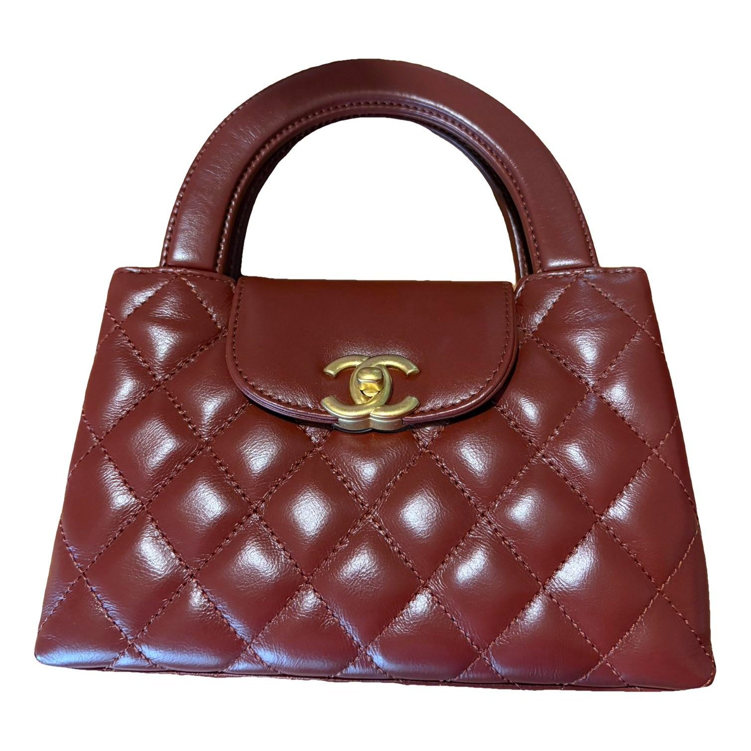 Mini Shopping leather handbag