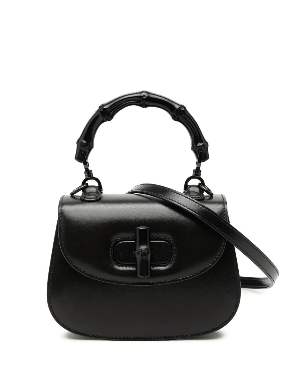 2000-2015 Mini Calfskin 1947 Bamboo Top Handle Bag satchel