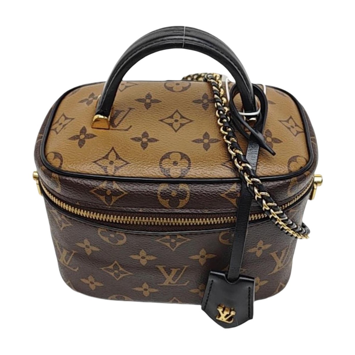 Vanity leather handbag
