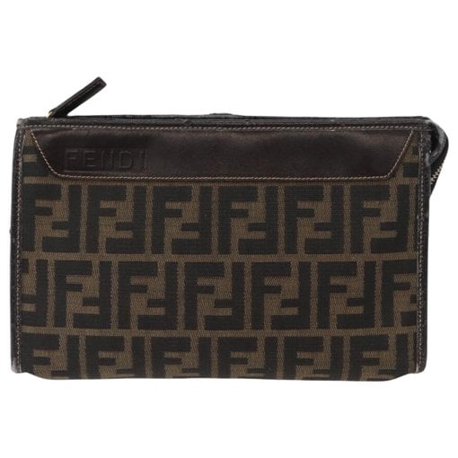 Leather clutch bag