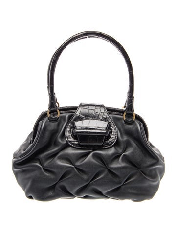 Leather Top Handle Bag