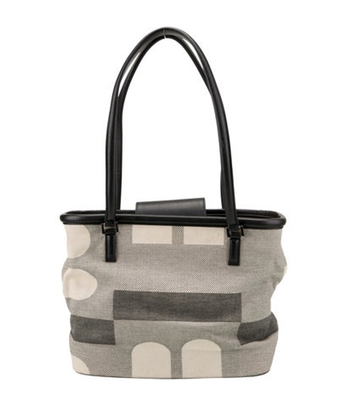 Bally Canvas Top Handle Bag
