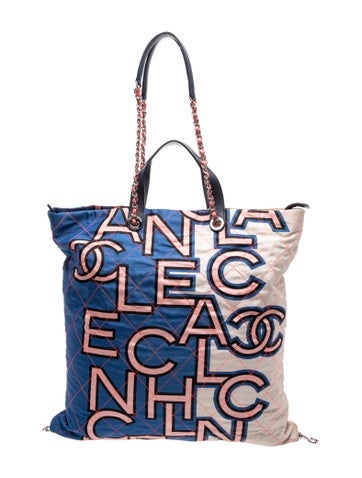 Quilted Nylon Shopping Tote
