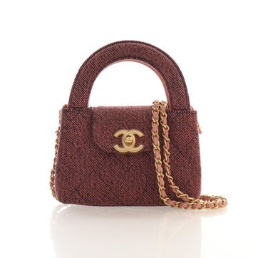 Denim Kelly Top Handle Nano