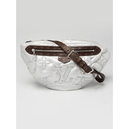 Louis Vuitton Silver Giant Monogram Econyl Nylon Pillow Bumbag