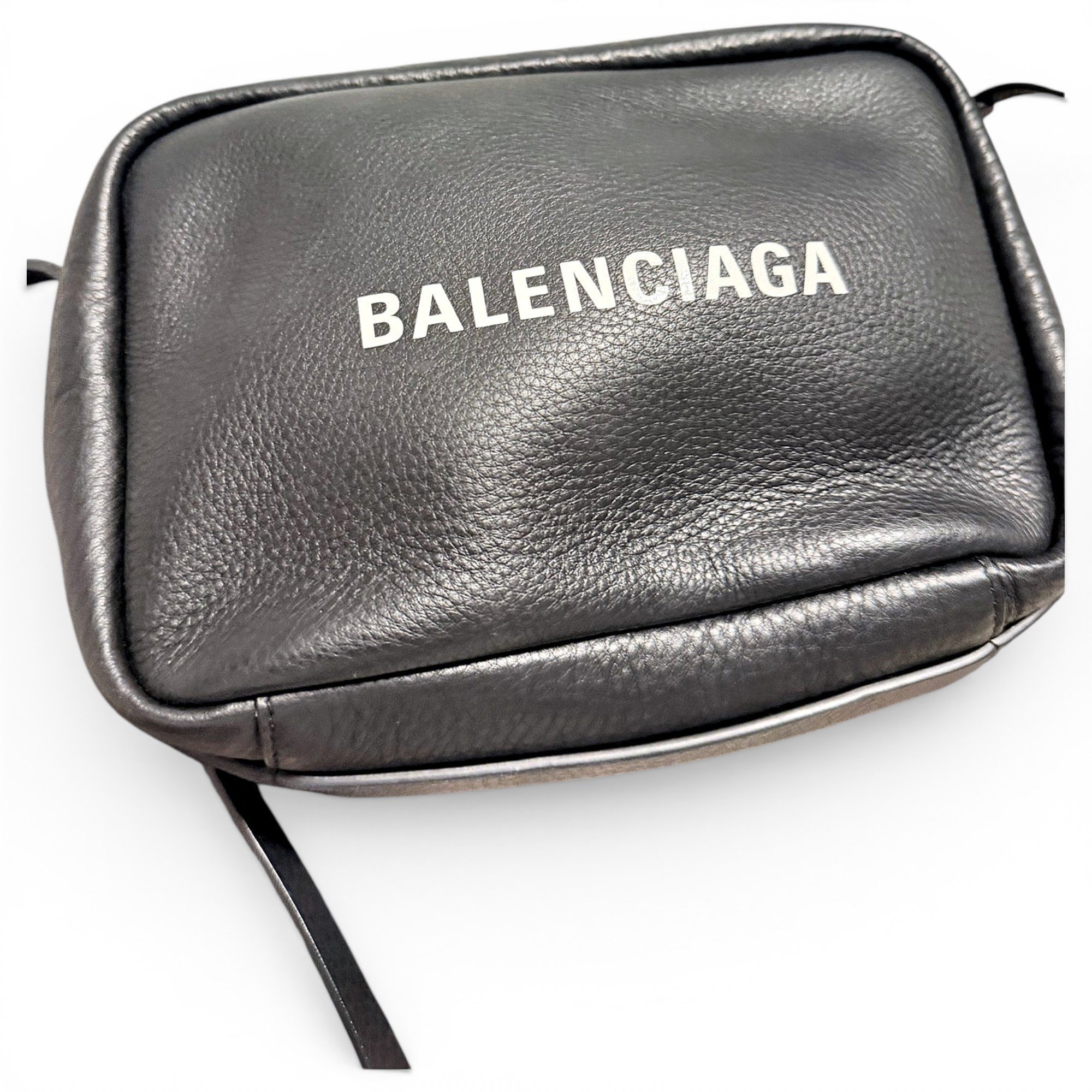 Leather clutch bag