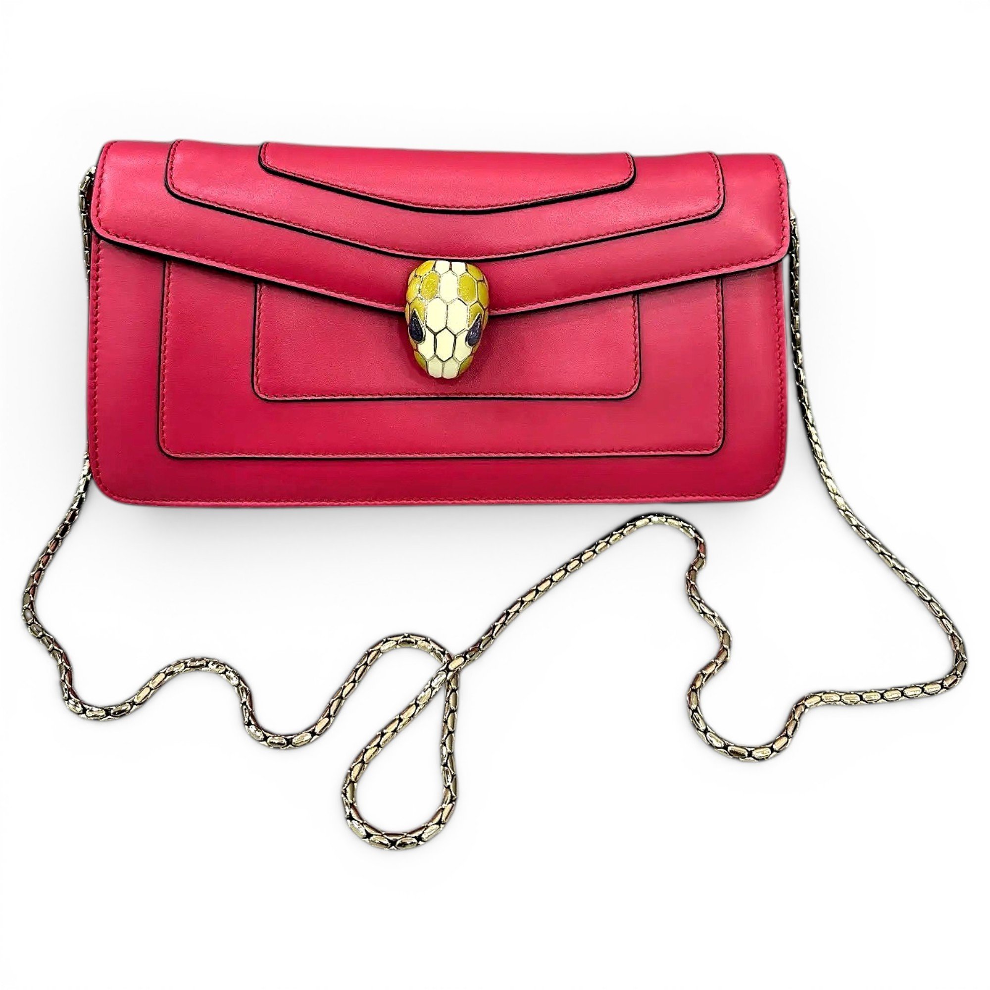 Serpenti leather handbag