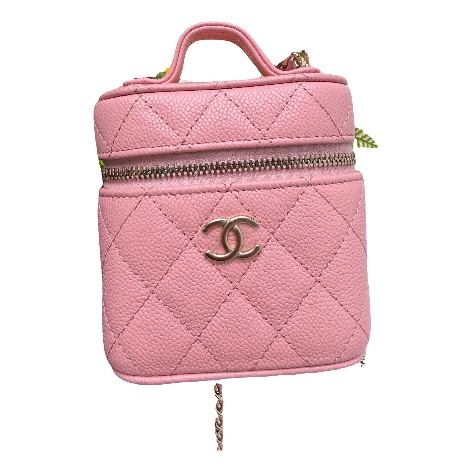Trendy CC Vanity leather crossbody bag