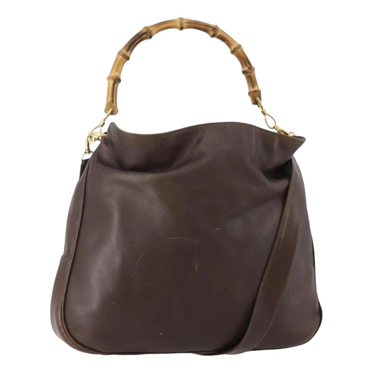 Bamboo leather handbag