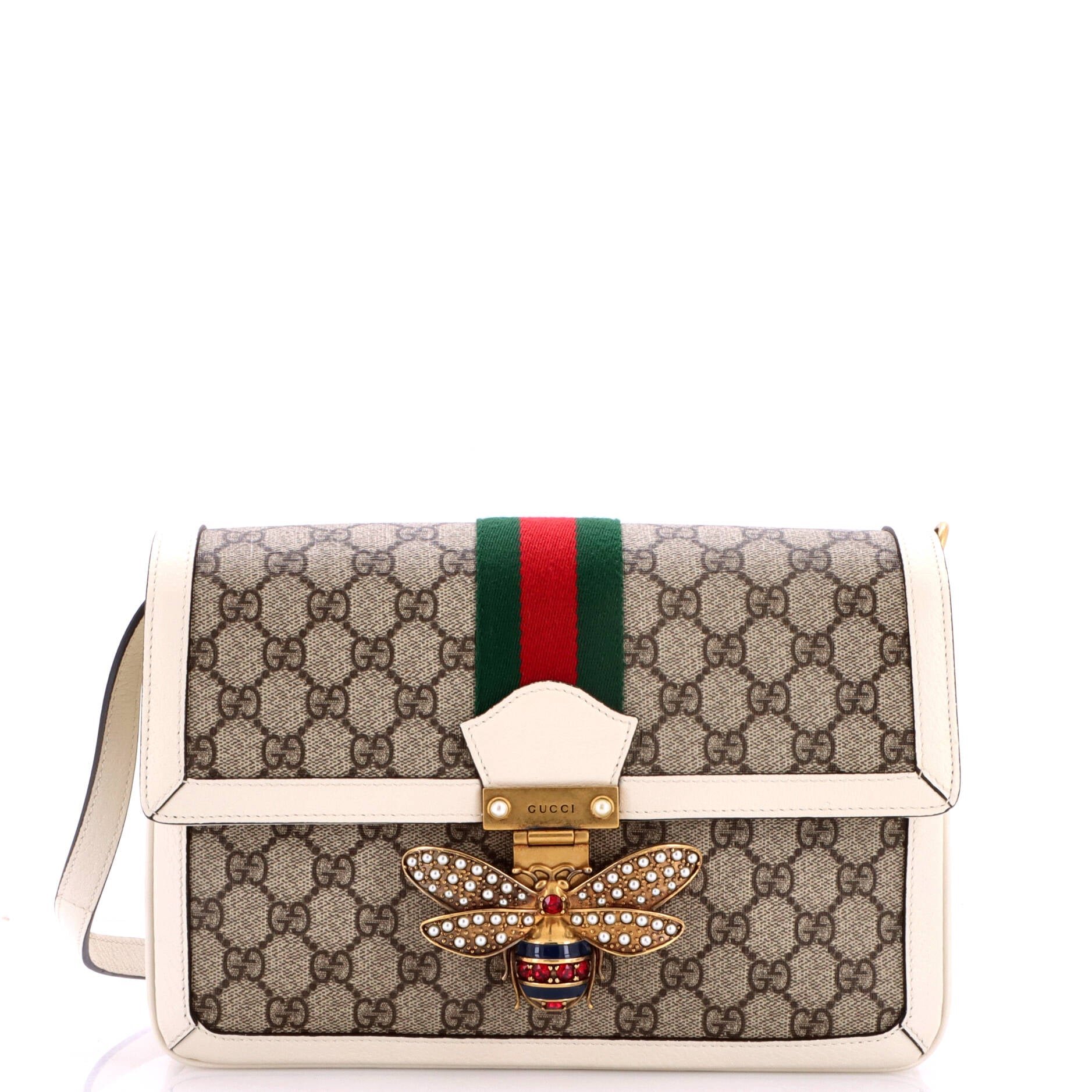 Queen Margaret Shoulder Bag GG Coated Canvas Medium