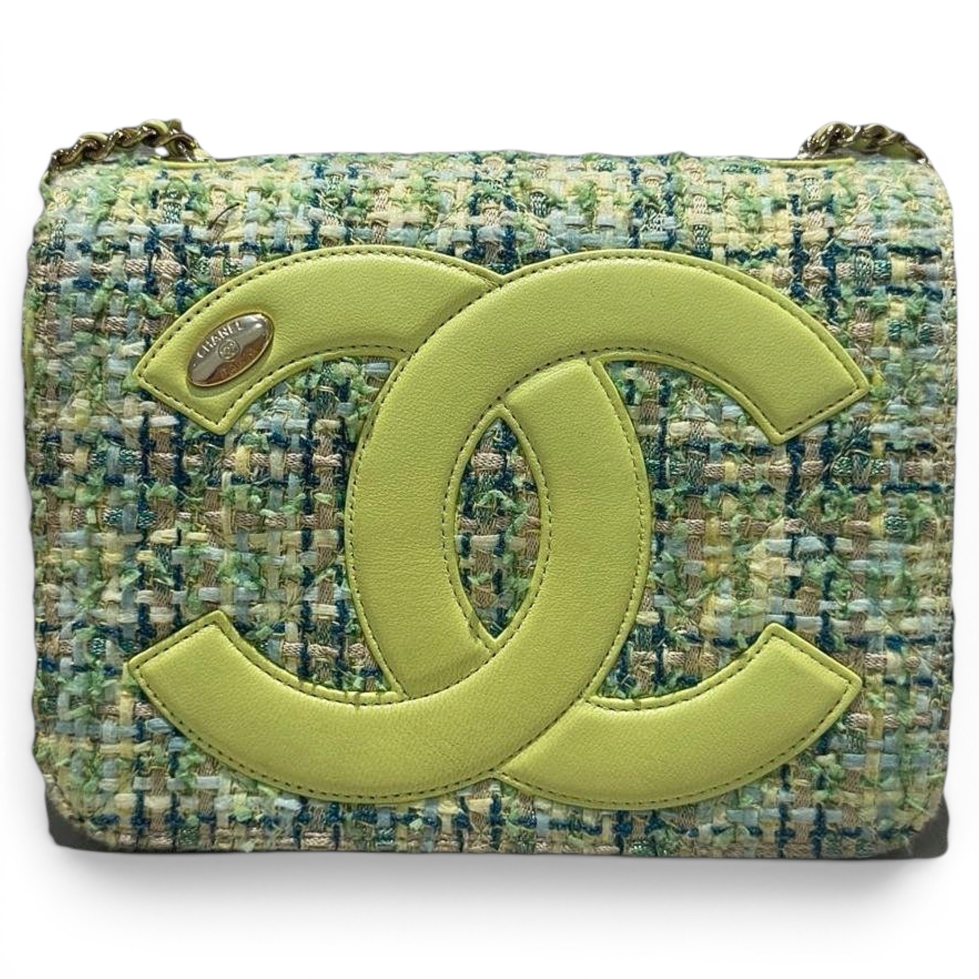 All About Chains tweed bag